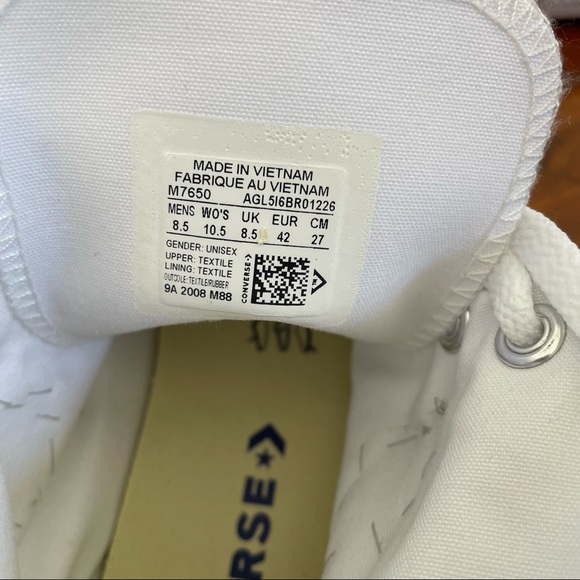 Converse custom made .Size women 10.5 _mens 8.5 - Picture 10 of 10